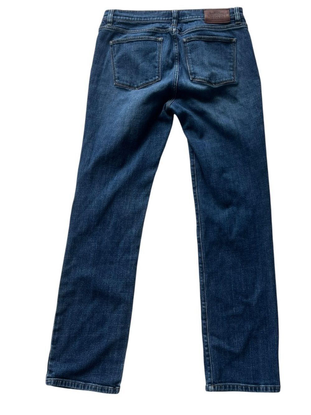 LRL Lauren Ralph Lauren Classic Straight Stretch Equestrian Cotton Denim Jeans 8